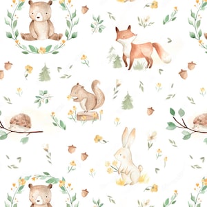 Children's Fabrics, Cotton fabric, 100% organic cotton poplin, Animal fabric