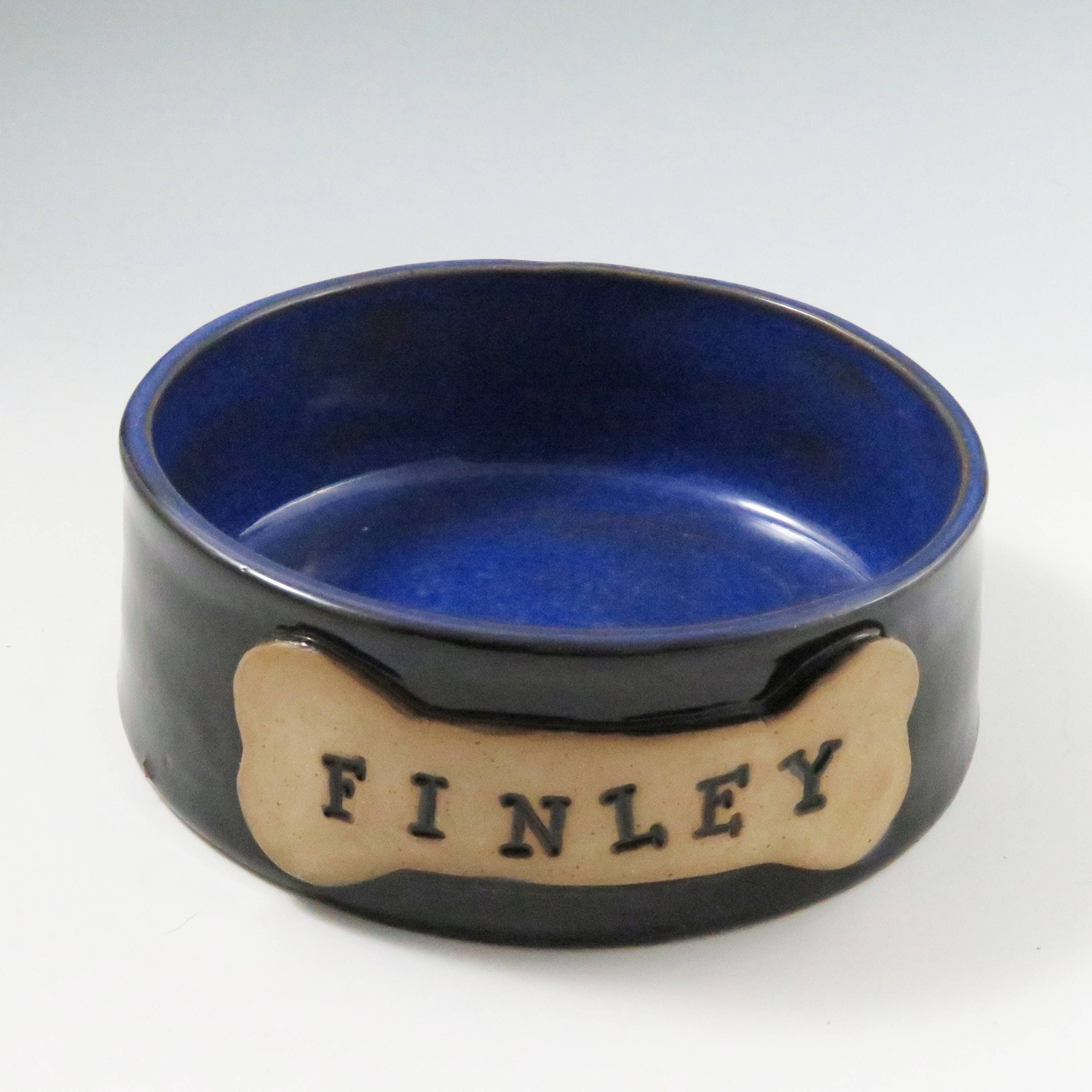 READY TO SHIP Dog Bowl for Finely,pottery dog bowls,pet bowl,pet food