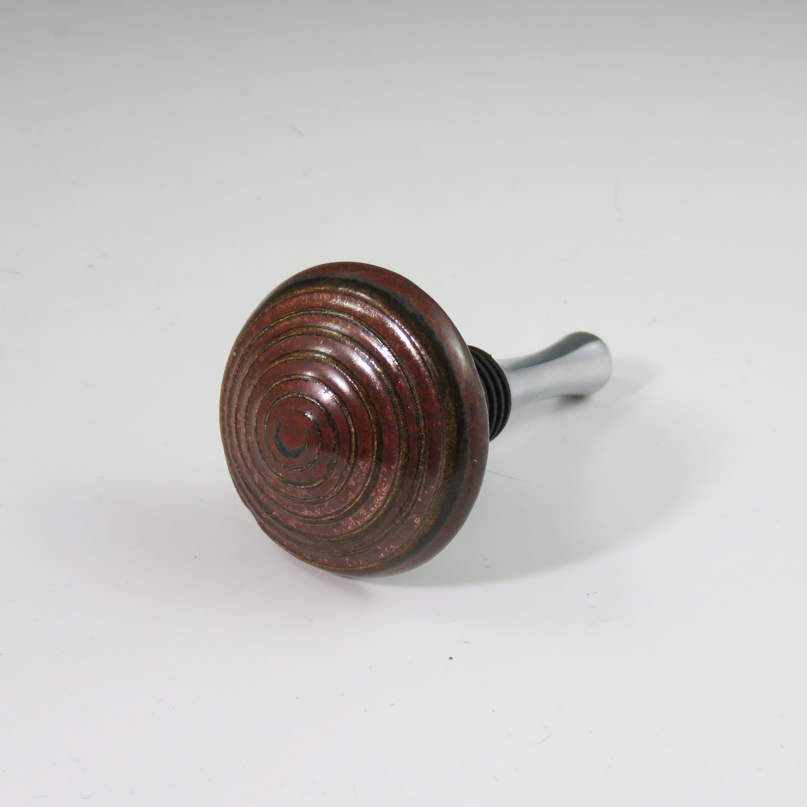 Ceramic Wine Bottle Stopper,Pottery Wine Bottle Stopper,Fused Glass and