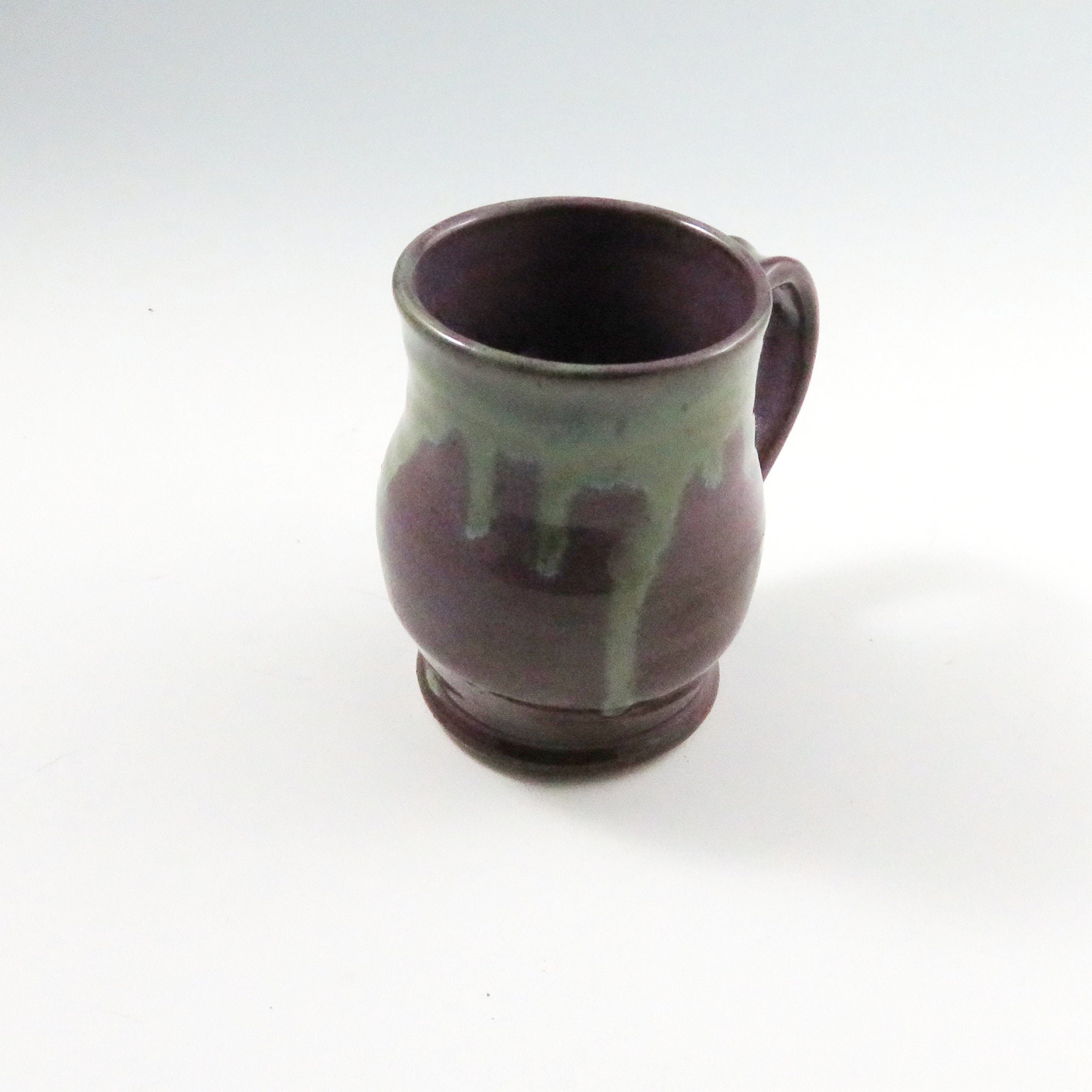 Handmade Purple Pottery Ceramic Coffee Mug,stoneware pottery mug,Ready