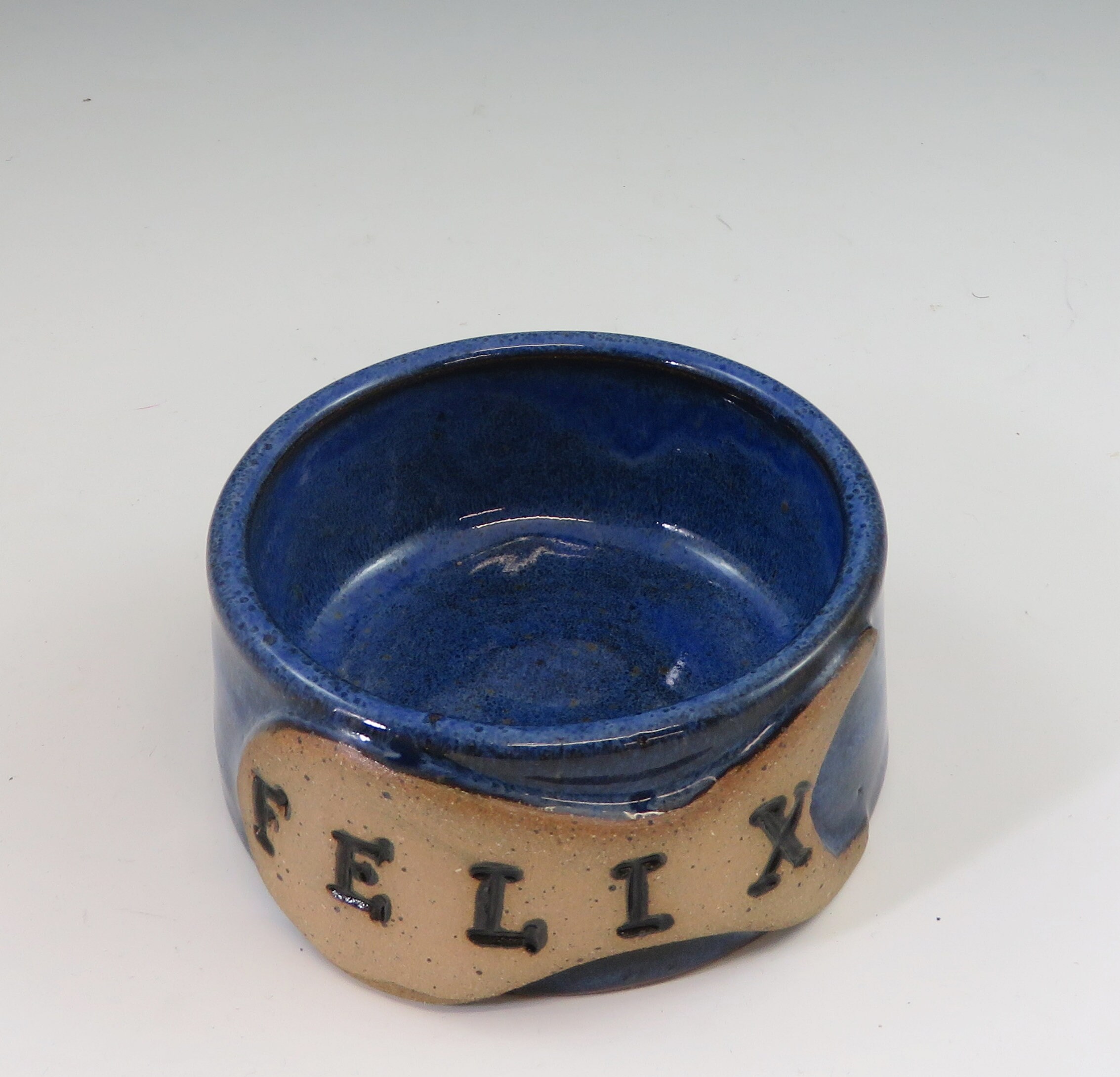 Personalized Cat bowls,custom pottery cat bowls, personalized pet bowl