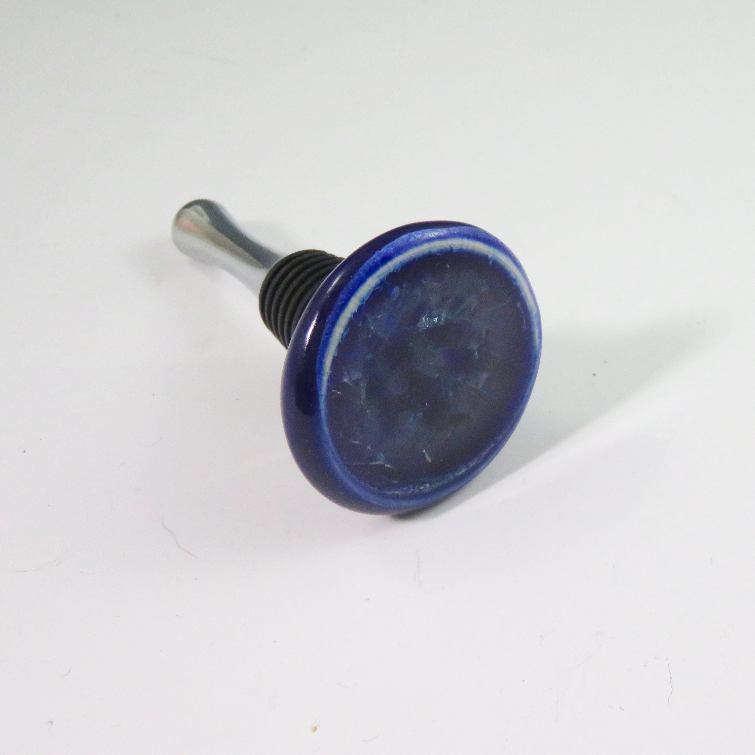 Ceramic Wine Bottle Stopper,Pottery Wine Bottle Stopper,Fused Glass and