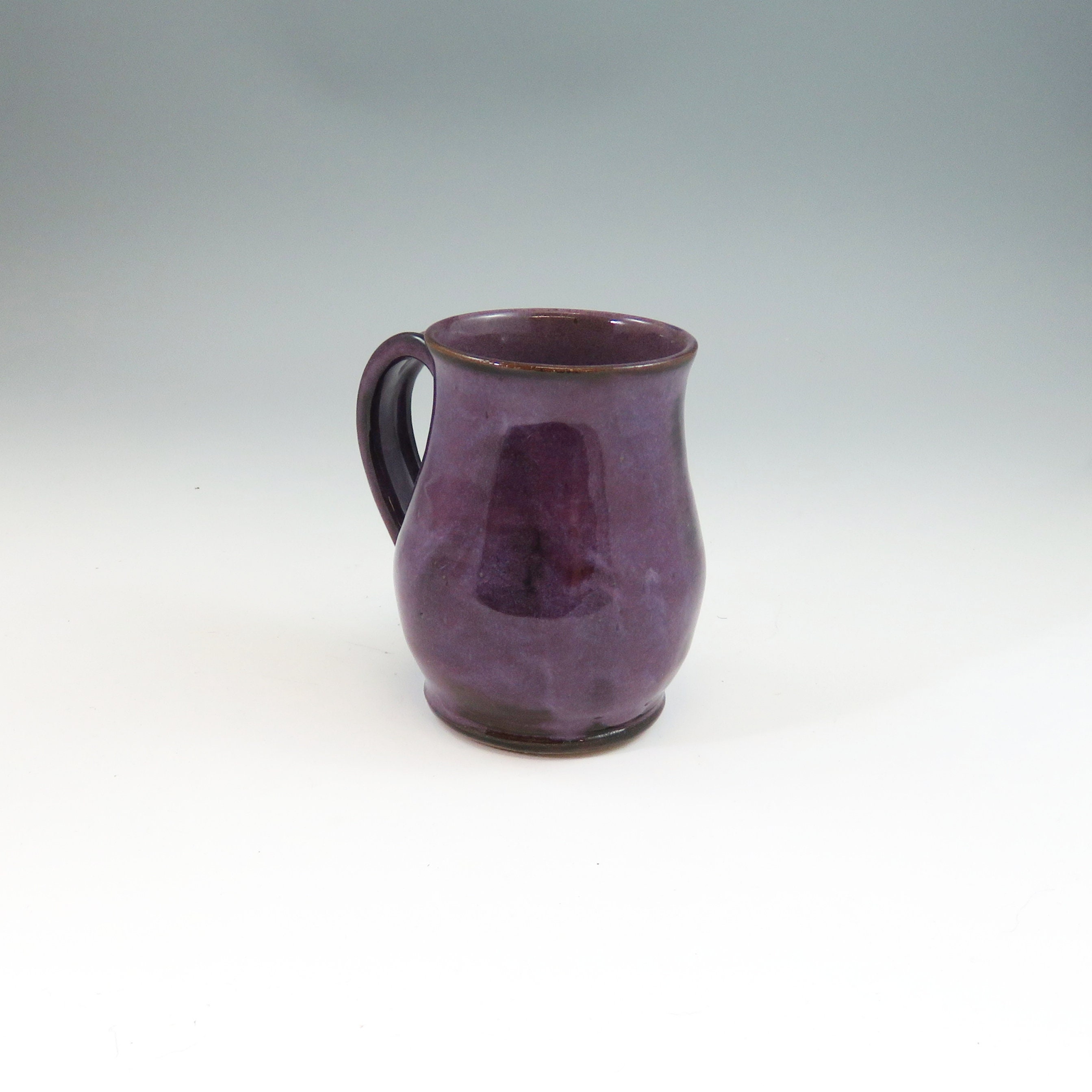 Handmade Purple Pottery Ceramic Coffee Mug,stoneware pottery mug,Ready