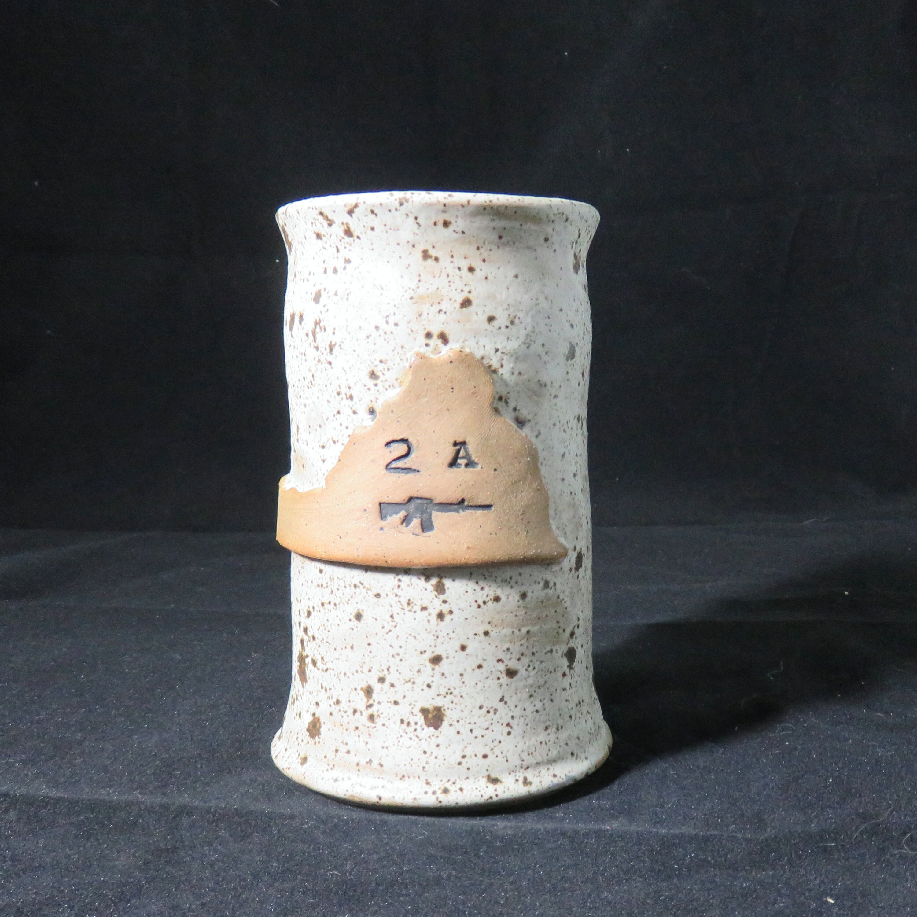 Virginia 2nd Amendment Ceramic Pottery Mug, Handmade in Virginia, Beer Stein, Coffee Mug, Ready