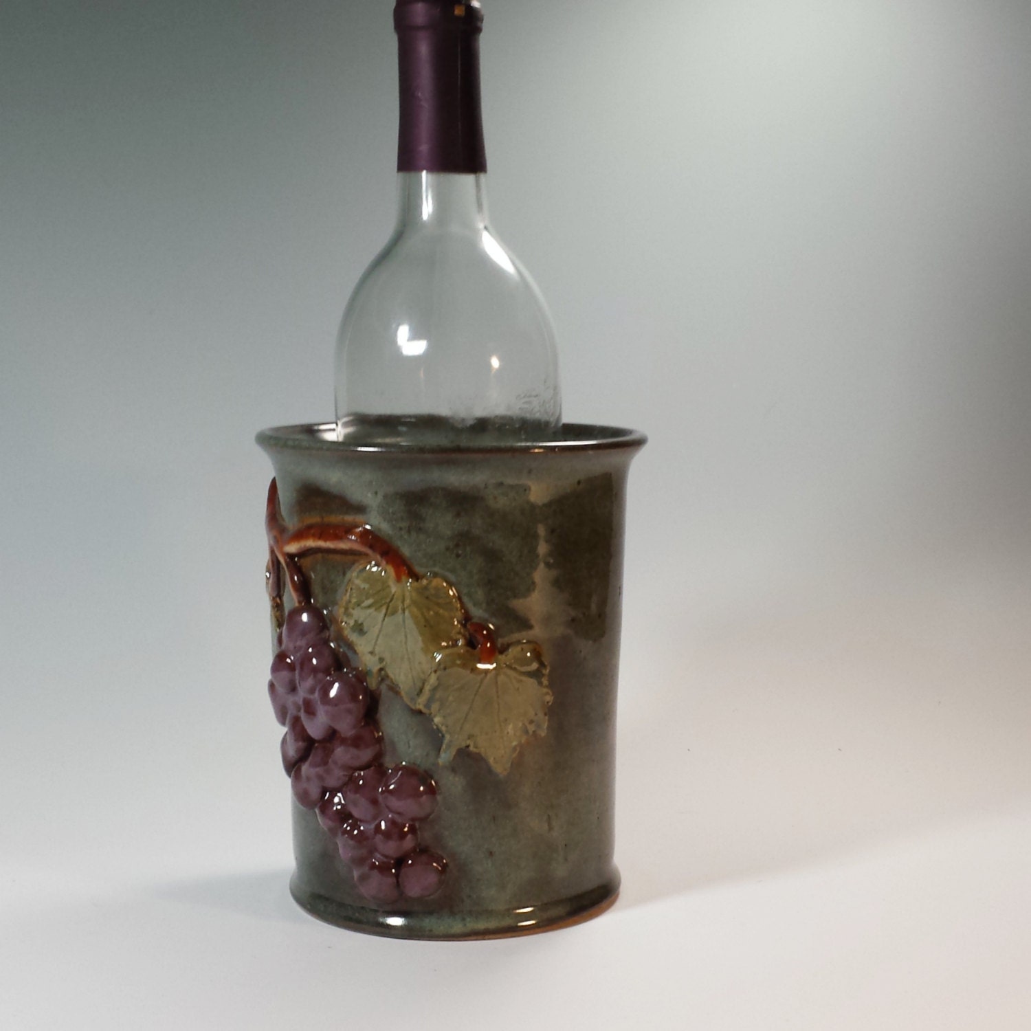 Pottery Wine Chiller,Ceramic Wine Chiller,Kitchen Utensil Holder,Wine