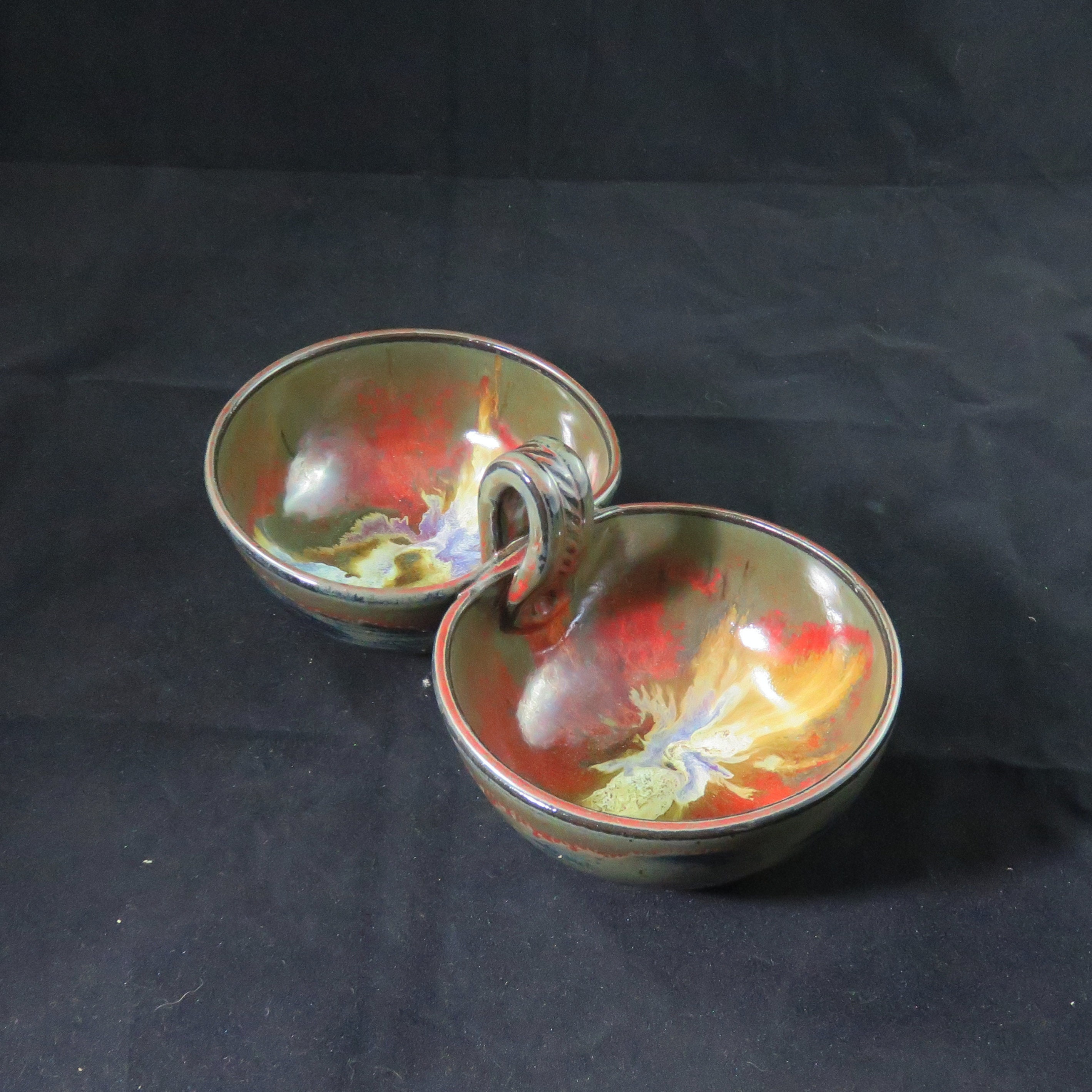 Pottery salsa server,condiment dish,salsa bowl,serving dish,ready to