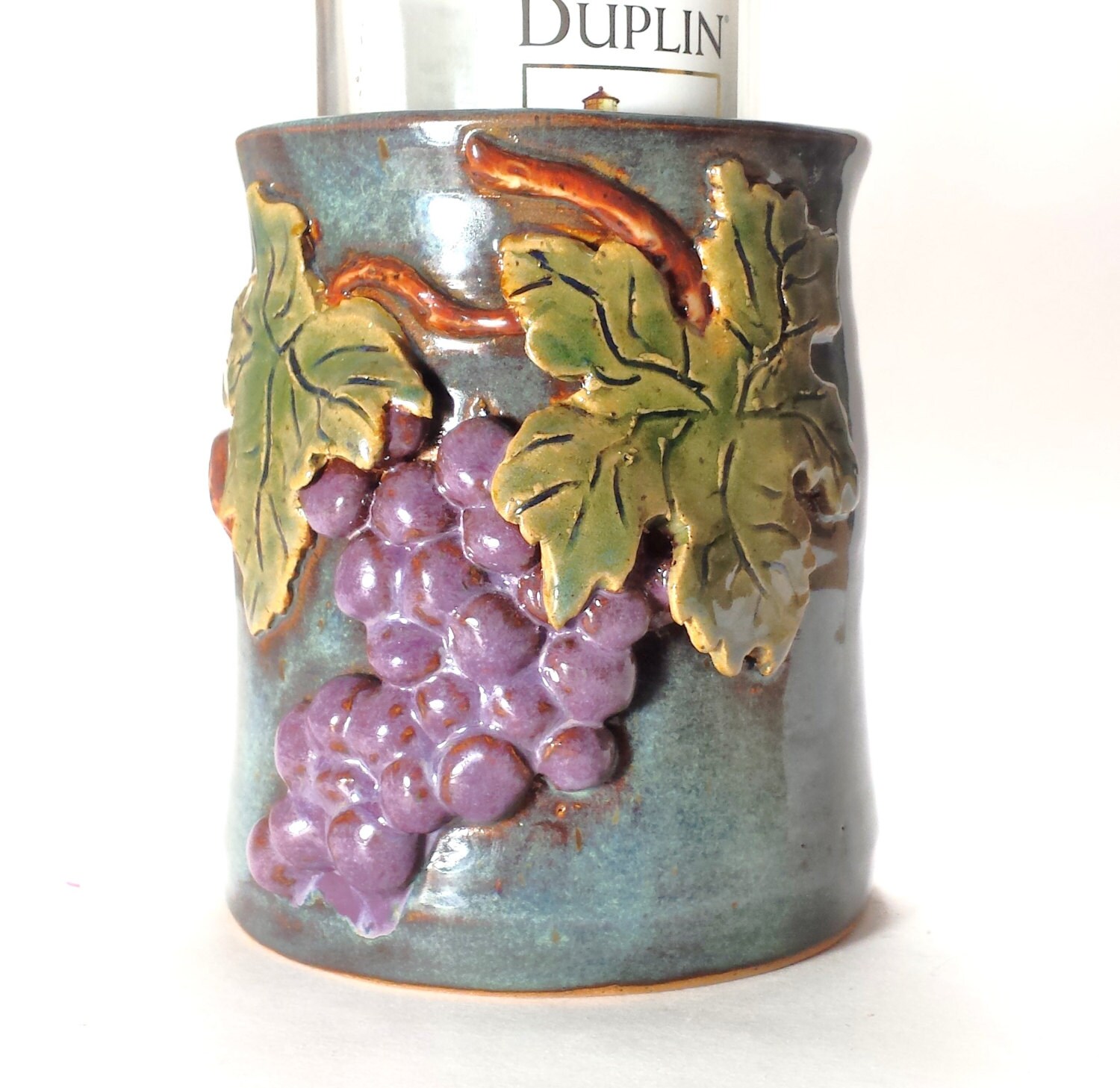 Custom Order Pottery Wine Chiller,Ceramic Wine Chiller,Utensil Holder