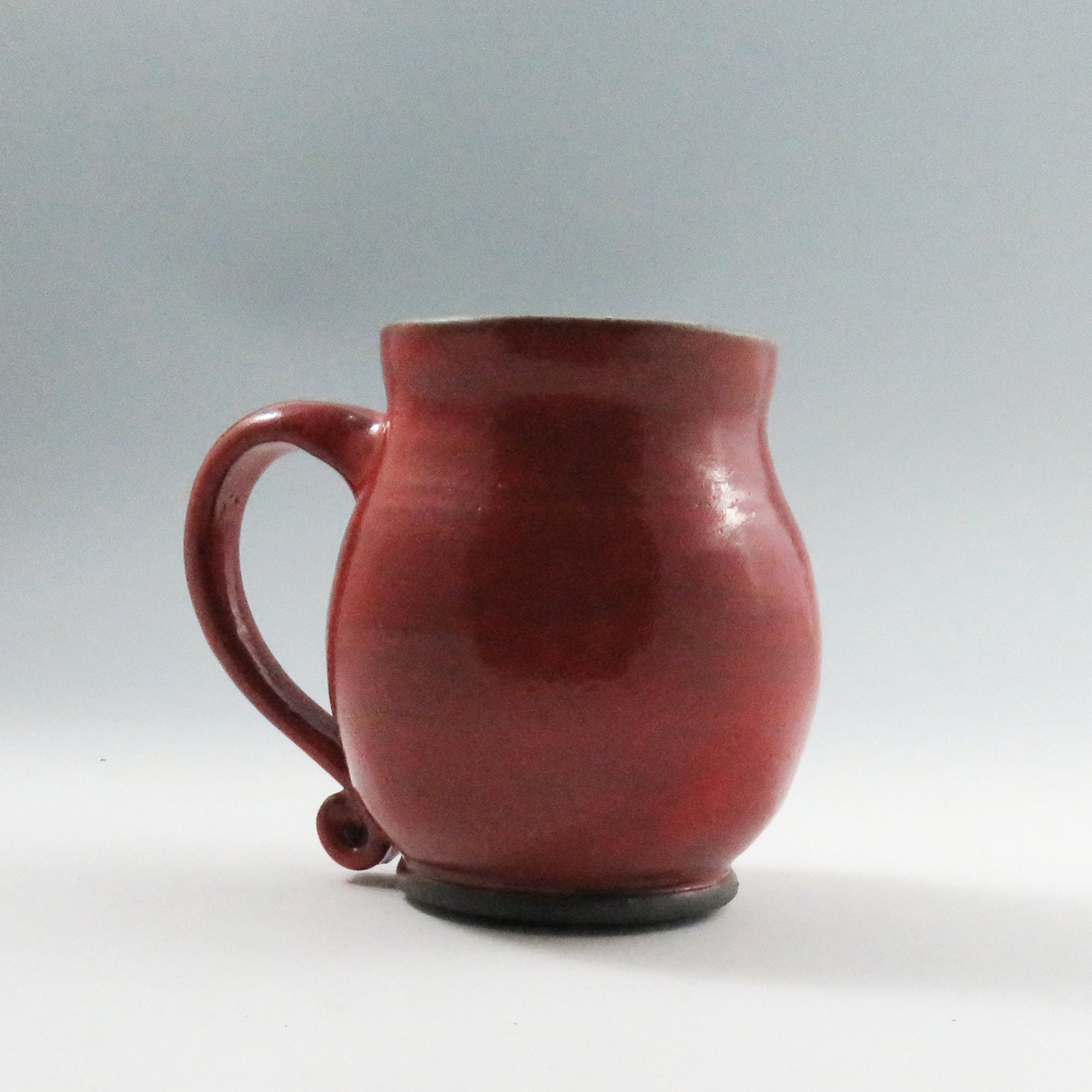 Red Pottery Mug,Unique Ceramic Mugs,Red Ceramic Mugs,Handmade,Ready to