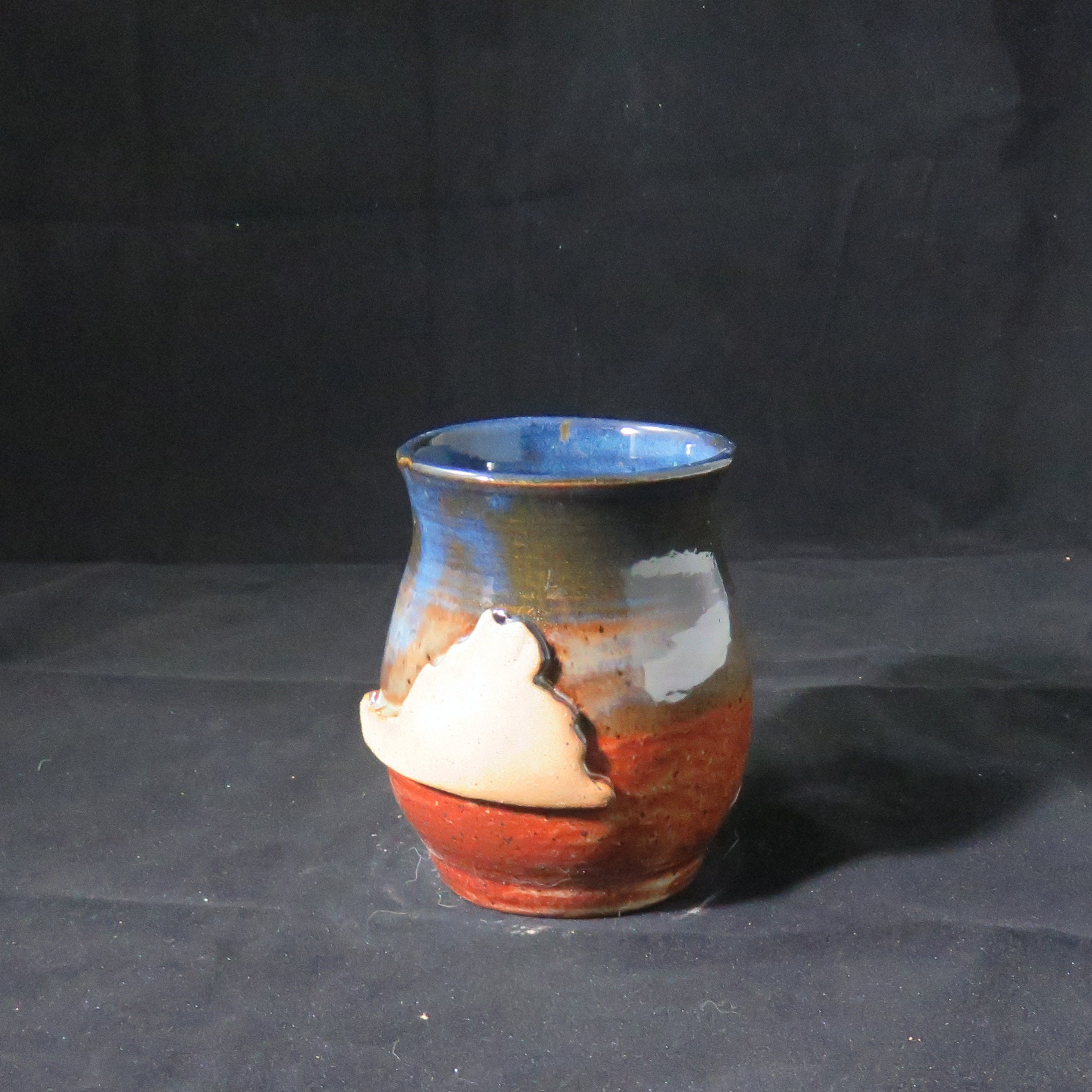 Virginia Mug,Blue Pottery Mug,State Ceramic Mug,Ready to ship,Coffee