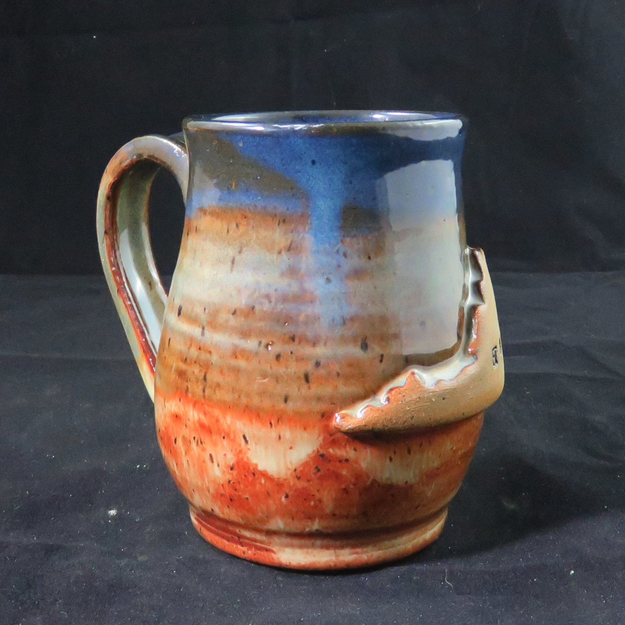 Virginia Mug,Blue Pottery Mug,State Ceramic Mug, Ready to ship,Coffee