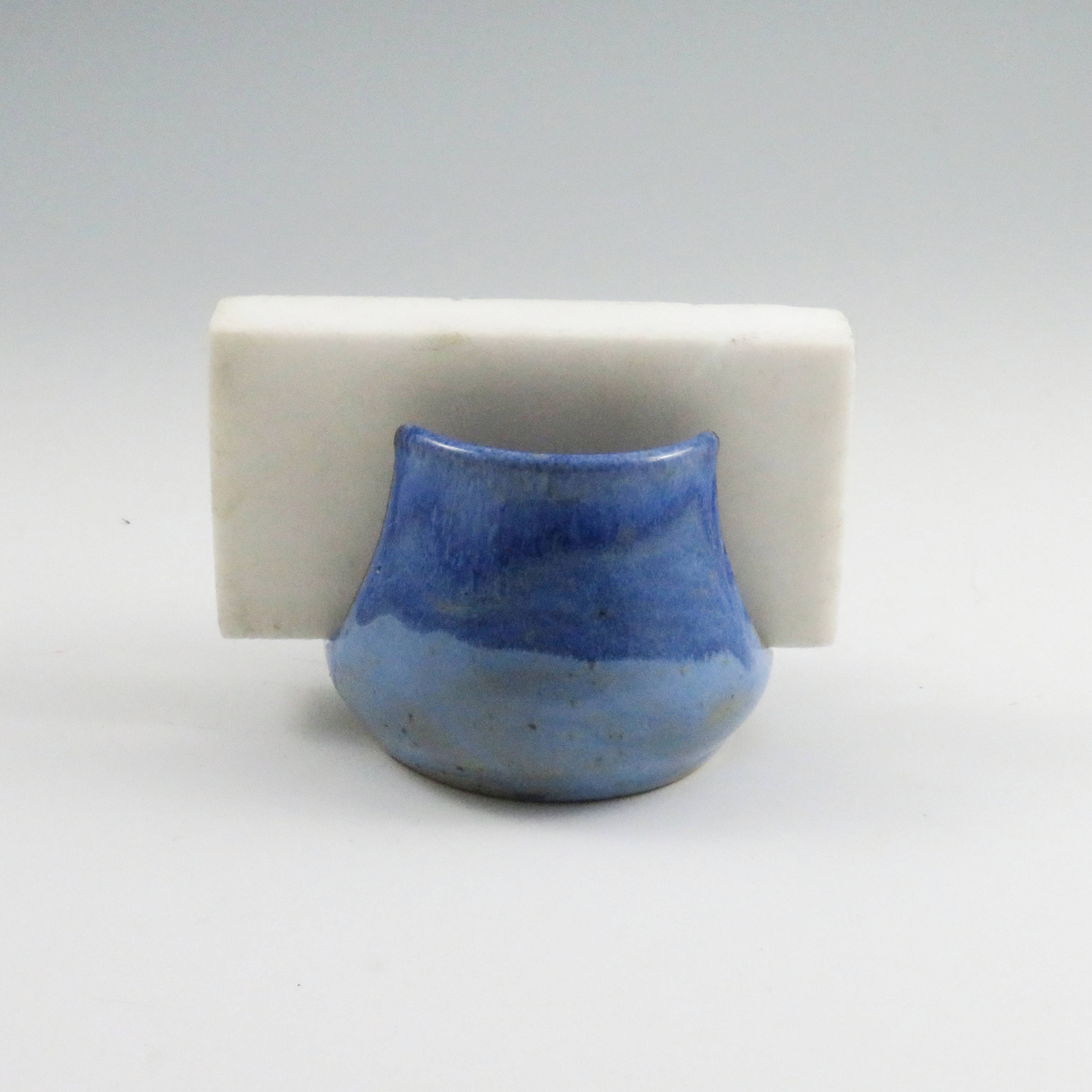 Pottery Sponge Holder,Sponge Keeper,Ready to ship,Blue Sponge Holder