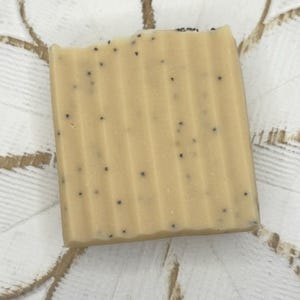 Lemon Poppy Goat Milk Soap – Exfoliating Handmade Soap with Natural Goat Milk & Citrus Essential Oils – Farm Fresh Skincare