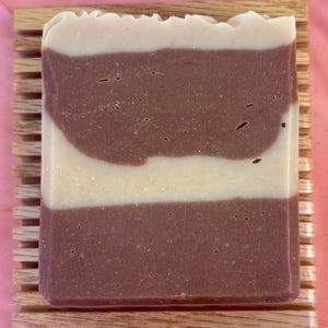 Chocolate Cake Soap – Goat Milk Soap | Handmade Cold Process Bar | Cocoa Vanilla Dessert Soap