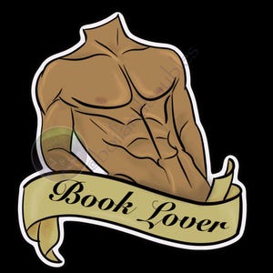 Book Lover Kiss-Cut Vinyl Decals - Book Lover, human variation Perfect for Readers, Fun Bookish Gifts, Laptop Stickers, Book Nook Decor