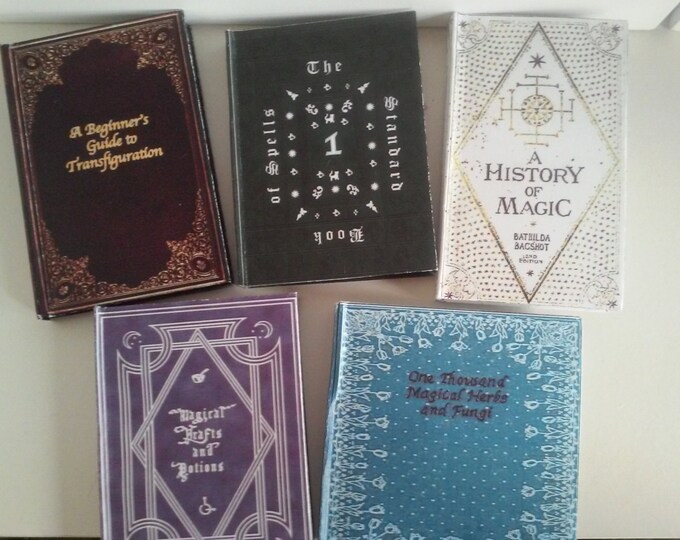 Printable Harry Potter Inspired Textbooks School Supplies 18 Dolls Like ...