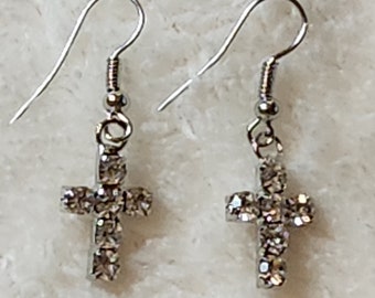 Small Cross Earrings (E7)