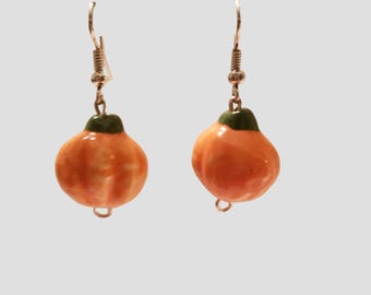 Pumpkin Dangle Earrings