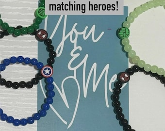 Set di braccialetti coordinati mamma e figlio, set di braccialetti coordinati mamma e figlio, mamma e mini, set di braccialetti per il ritorno a scuola, braccialetto per bambino dell'asilo