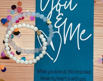 Braccialetti coordinati Mini and Me, Mamma e figlia, Braccialetto per il ritorno a scuola, Set di braccialetti coordinati madre-figlia, Braccialetto a cuore per l'asilo