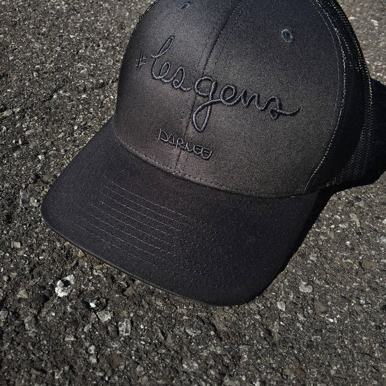 Baseball Cap lesgens meaning: people  Black embroidery on image 1