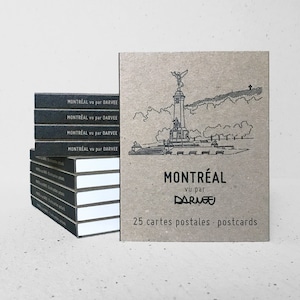 Montreal 25 Postcards Pack by Darvee - Perfect souvenir for tourists, PVT temporary workers, international students