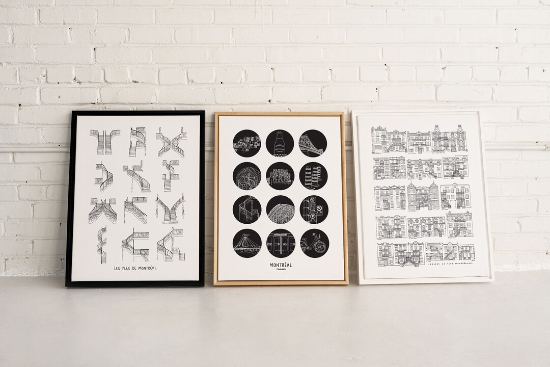 CANVAS Darvee's Montréal Posters on CANVAS / Custom Locally Made by