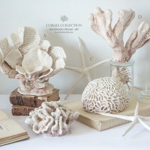 Ceramic coral sculpture