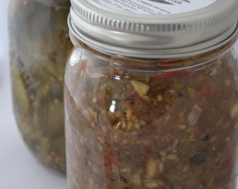 Zucchini Relish Farm Fresh Handmade Small Batch Relish Etsy