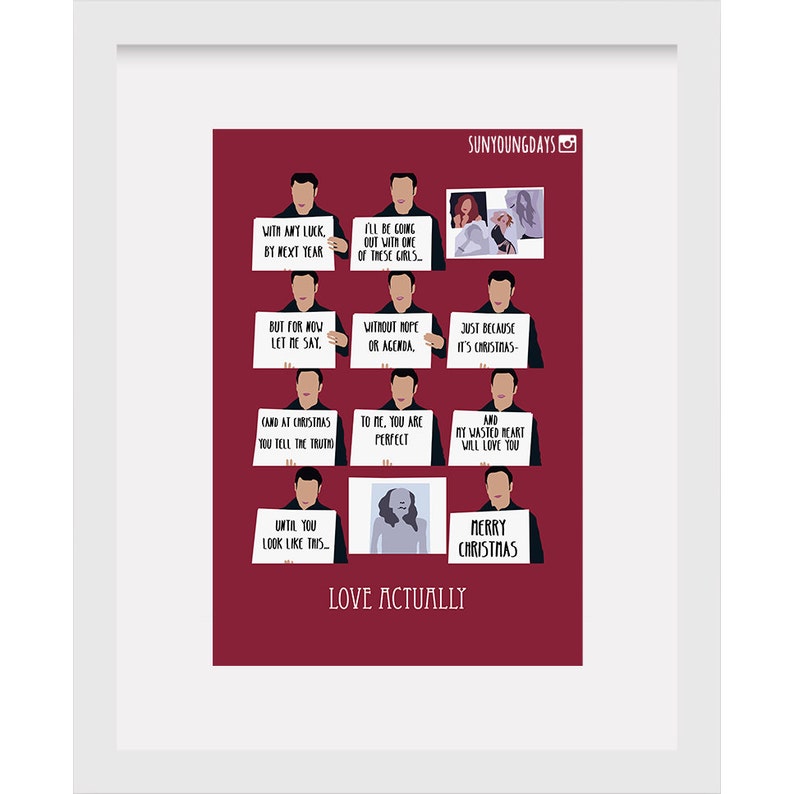 Love actually postcard 4'X6' Etsy