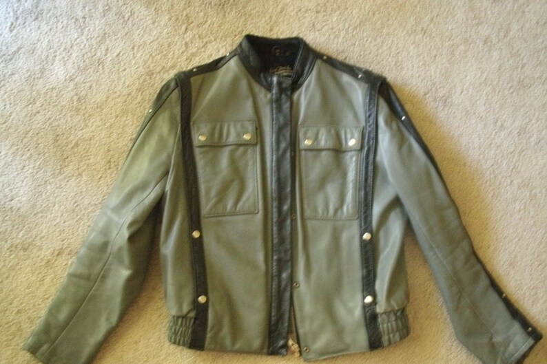 Vintage Hein Gericke For Harley Davidson Leather Jacket 38w