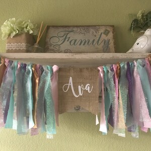 Einhorn Kinderhochstuhl Girlande pastell Einhorn Banner Einhorn Party Meerjungfrau Banner Mädchen ersten Geburtstag Banner Baby Shower Deko Foto Requisite