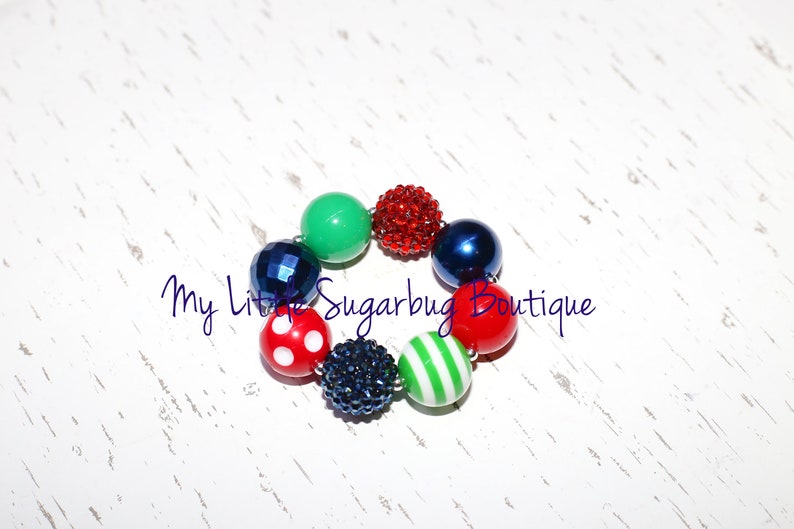Schoolyard Fun Tassel Necklace-Red Blue Green-M2M Eleanor Rose-Back to School Tassel-Apple Tassel-Baby-Toddler-Girls