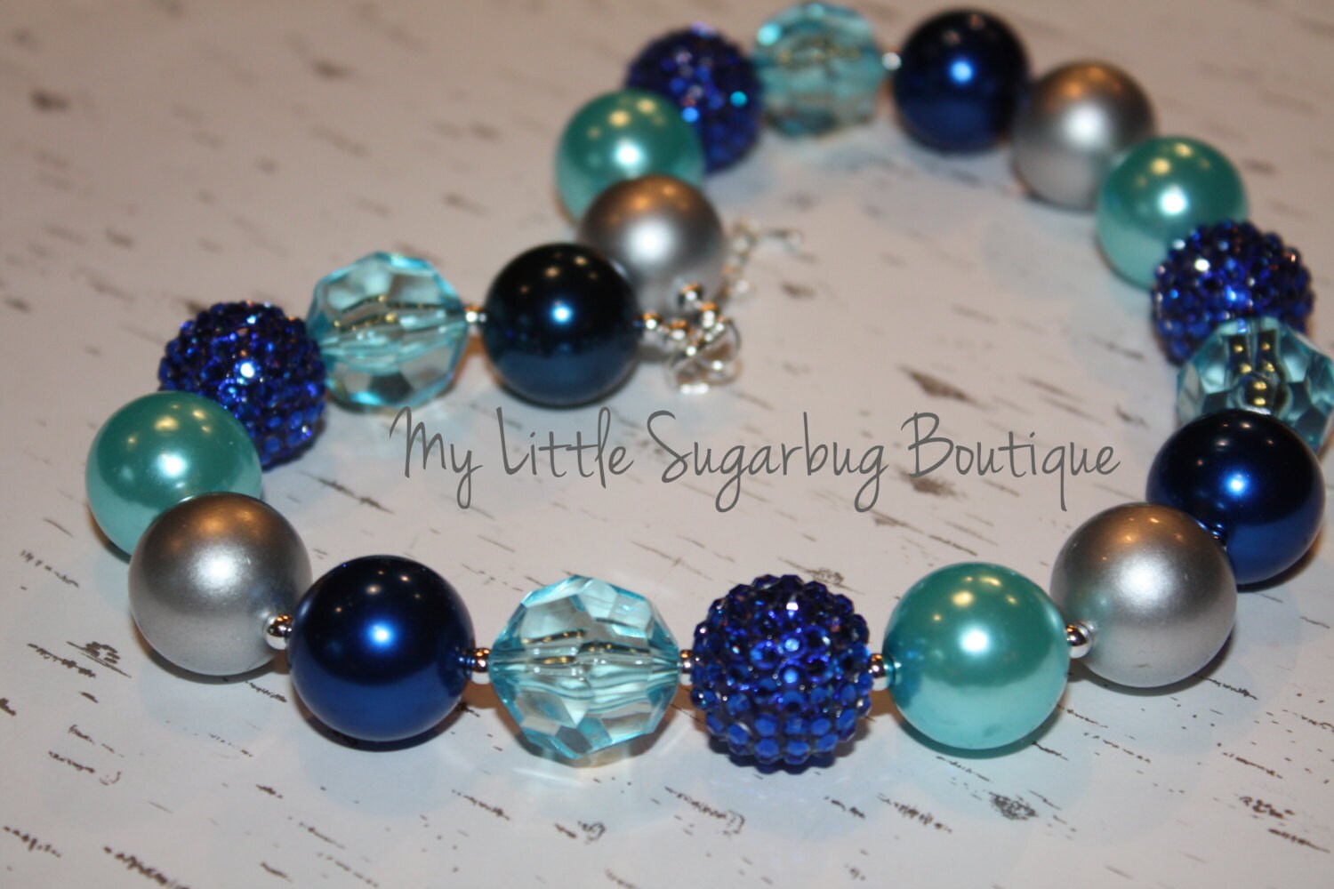 Blueberry Fields Chunky Necklace-bubblegum  Necklace-baby-toddler-girls-women 