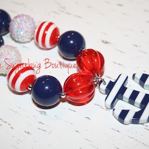 Anchors Away-Collier épais-M2M Eleanor Rose-Collier bubblegum-bébé-bambin-filles-femmes