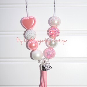 Loving Heart Tassel Necklace-choose Red Light Pink or Hot Pink ...