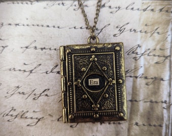 ERA - Handmade Poetry Spell Book OOAK Necklace