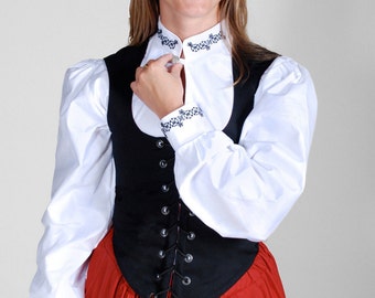 Renaissance Blackwork Tudor Rose Shirt