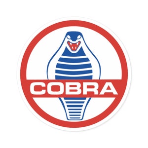 Shelby Cobra Sticker Classic Car Stickerr Cobra Vinyl Stickerr Gift for Him Classic Car Enthusiast