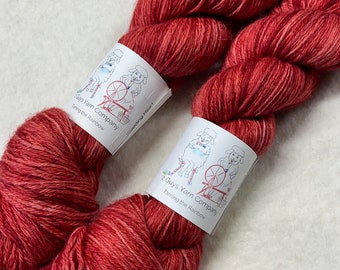 Uptown - BFL/Cashmere/Nylon - Bleeding Heart