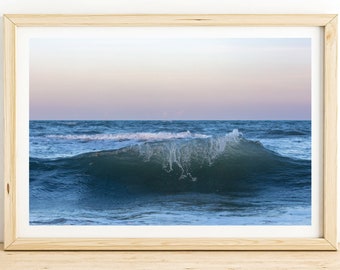 Crashing Wave Photography Print, St Augustine Beach, Ocean Fine Art