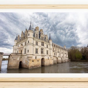 Chateau de Chenonceau Wall Art Print | French Castle Photo Picture for Home Decor | Loire Valley Architecture Travel Image | European Castle