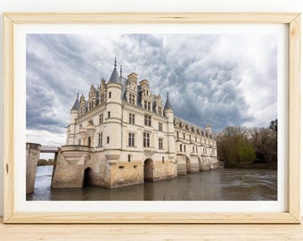 Chenonceau Castle Print | Loire Valley French Architecture