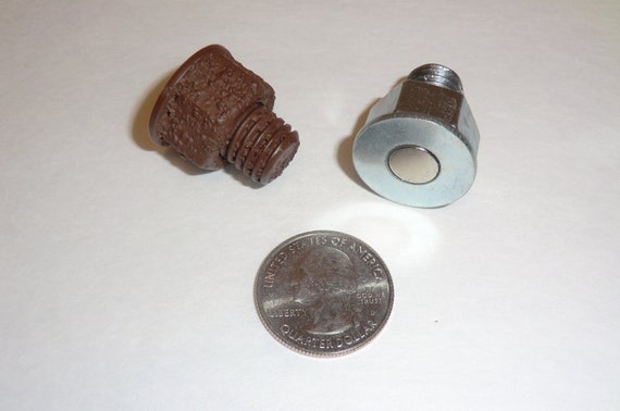 Magnetic NATURAL & RUSTY Micro Nano Bolt Geocache Containers Cache