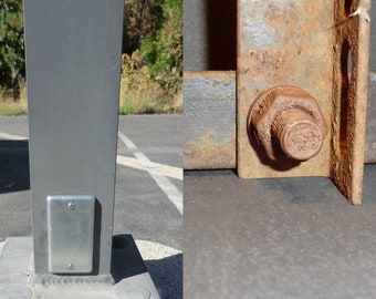 Rusty Nano bolt (Geobolt) & Utility Electrical Plate Geocache Containers - Cache Geocaching - Rite in the Rain waterproof logs