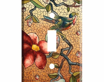 Bird Switch Plate Etsy
