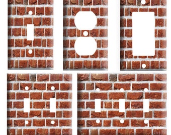 Red Brick Wall Etsy