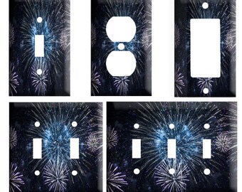 Fireworks Plate Etsy