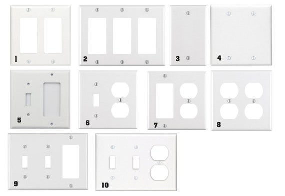 Plastered Red Brick Wall Decorative Light Switch Cover Plate