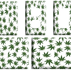 Marijuana leaves 7 design, Decorative Plastic Light Switch Cover Plate, Single Toggle switch, Outlet, GFCI Rocker, Toggle