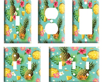 Single Gang Toggle Light Switch Plate Replacement Summer Watermelon and Pineapple Unique Wall Plate Cover Home Decor Lighting Accessories Gift Single Gang Toggle Light Switch Plate Replacement Summer Watermelon and Pineapple Unique Wall Plate Cover Home Decor Lighting Accessories Gift